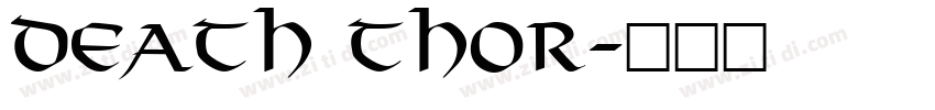 Death Thor字体转换